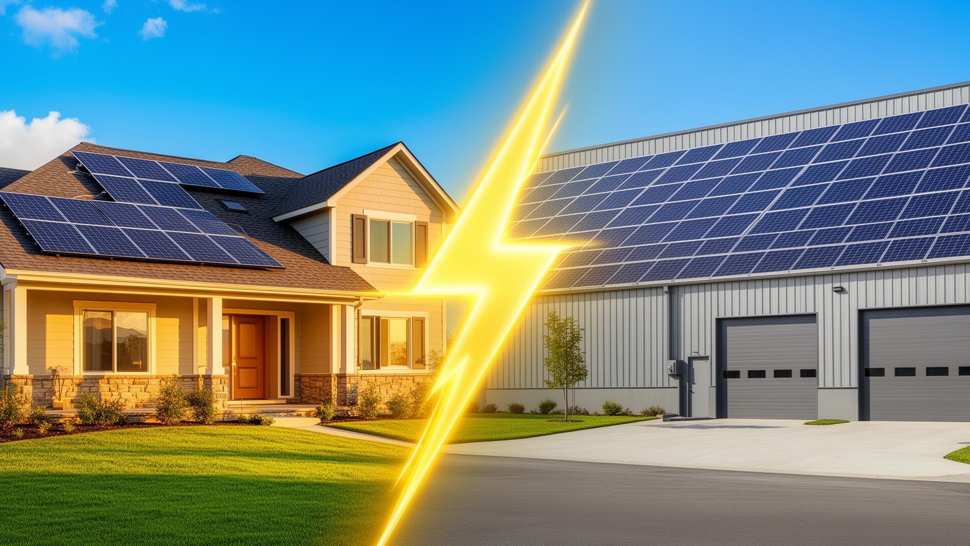 Paneles solares para casa y para negocio — energía solar para hogar y empresa